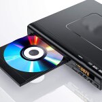 Lecteur dvd pour tv, vido, cd vcd, disque u, mp3, multi rgion, avec tlcommande, cble av, 5. 1 canaux, ...