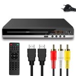 Lecteur dvd vcd cd avec tlcommande et cble av, machine de lecteur de limitation de disques, sortie ...
