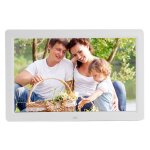 Lecteur mdia tft led 12 pouces cadre photo numrique vido mp4 sd mp3 usb blanc + sd 8go yonis