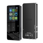 Lecteur mp3 1, 8 pouces bluetooth avec enregistrement radio fm mtal tactile hifi mini baladeur portable ...