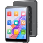 Lecteur mp3 128 go, bluetooth 5. 3 auto - reconnexion, ecran tactile 2, 4 pouces, qualit sonore sans ...