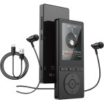 Lecteur mp3 64 go, mp3 bluetooth 5. 3 avec haut - parleurs, lecteur musique, enregistreur vocal, radio ...