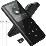 Lecteur mp3 64go bluetooth 5. 0, lecteur musical sans perte hifi baladeur portable haut - parleur hd ...