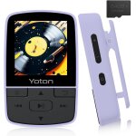 Lecteur mp3 baladeur avec bluetooth 5. 2, 64 go de mmoire, radio fm, enregistrement vocal, contrle ...