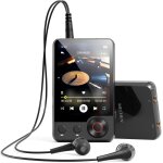 Lecteur mp3 bluetooth 128go avec 2 interfaces audio 3, 5mm, fonction de recherche de chansons, 6 listes ...