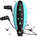 Lecteur mp3 bluetooth etanche ipx8 avec clip bleu