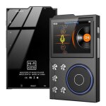 Lecteur mp3 bluetooth hifi dsd256 16 go ecran 2, 4 pouces radio fm noir yonis
