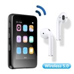 Lecteur mp3 avec cran tactile ips de 2. 4 pouces, bluetooth 5. 0, baladeur de musique, radio fm, avec ...
