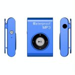 Lecteur mp3 etanche ipx8 avec clip et ecouteurs fm 4gb bleu sport plonge bleu yonis