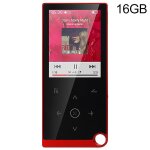 Lecteur mp4 16gb ecran tactile 2. 4 pouces support e - book alarme argent� rouge yonis