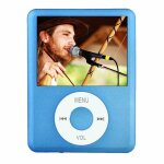 Lecteur mp4 ecran 1. 8 pouces fm radio e - book calendrier noir bleu yonis