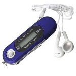 Lecteur de musique lcd avec lecteur flash usb mini mp3 de 8 go avec radio fm, bleu