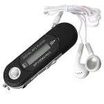 Lecteur de musique lcd avec lecteur flash usb mini mp3 de 8 go avec radio fm, noir