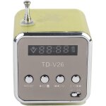 Lecteur de musique, mini haut - parleur td - v26, radio fm portable, stro, aliment par batterie, mini ...