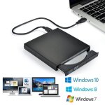 Lecteur optique externe usb 2. 0 lecteur dvd rom graveur cd - rw plug and play noir Lecteur optique externe usb 2. 0 lecteur dvd rom graveur cd - rw plug and play noir
