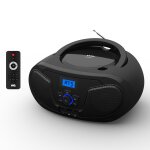 Lecteur radio cd - usb(mp3) - bluetooth avec t�l�commande, 2 * 2w noir