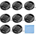 Lens cap bundle, lot de 8 universel snap on avant centre pincez objectif avec housse de microfibre chiffon ... Lens cap bundle, lot de 8 universel snap on avant centre pincez objectif avec housse de microfibre chiffon ...