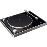 Lenco l - 455bk - platine vinyle avec entra�nement par courroie visible, cadre en aluminium bross� et ...
