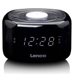 Lenco cr - 12bk - radio - r�veil fm avec veilleuse - noir