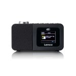 Lenco cr - 625bk - radio r�veil dab + / fm avec �cran couleur, mise en veille programmable et fonction ...