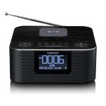 Lenco cr - 650bk - radio - r�veil dab + / fm avec fonction bluetooth et chargeur sans fil, noir