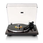 Lenco lbt - 345wa - platine vinyle avec bluetooth et cellule ortofon 2m red, stabilisateur de plateau ...