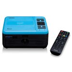 Lenco lpj - 500bu - projecteur lcd avec lecteur dvd et connexion bluetooth - bleu - euro / type - c (cee ...