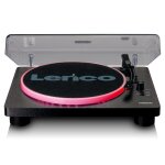 Lenco ls - 50ledbk - platine vinyle avec haut - parleurs int�gr�s et �clairage led