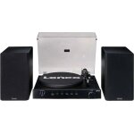 Lenco ls - 700bk - platine vinyle hifi haute puissance avec enceintes, bluetooth et ortofon 2m red - ...