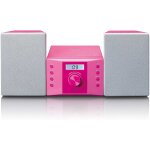 Lenco mc - 013 cha�ne st�r�o compacte pour enfant avec lecteur cd rose