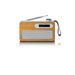 Lenco pdr - 040ef - radio dab + / fm portable avec batterie rechargeable et bluetooth - bambou