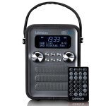 Lenco pdr - 051bksi - radio dab + / fm avec bluetooth - noir - anthracite / noir