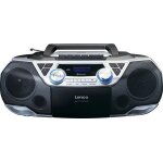 Lenco scd - 720si - radio portable dab + / fm avec bluetooth, lecteur cd, cassettes et usb - argent