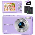 Letnerny - appareil photo numérique compact avec carte 32go, 1080p hd 44mp appareil photo enfant avec ... Letnerny - appareil photo numérique compact avec carte 32go, 1080p hd 44mp appareil photo enfant avec ...