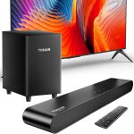 Letnerny - barre de son pour smart tv avec caisson de basses 2. 1, systme audio surround 3d pour tlv ...