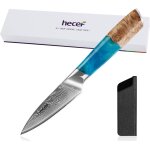 Letnerny - couteau doffice 9cm damast 67 couches vg10, manche bois stabilis & rsine, couteau a eplucher ...