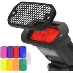 Letnerny - grille et ensemble de gel pour flash gels d'eclairage kit de filtres pour canon, nikon, , ... Letnerny - grille et ensemble de gel pour flash gels d'eclairage kit de filtres pour canon, nikon, , ...