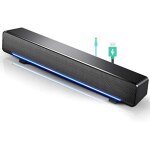 Letnerny - mini barre de son filaire usb portable pour lecteur de musique avec pr audio de 3, 5 mm pour ... Letnerny - mini barre de son filaire usb portable pour lecteur de musique avec pr audio de 3, 5 mm pour ...