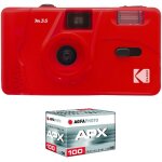 Letnerny - pack m35 argentique + pellicule 100 asa - appareil photo rechargeable 35mm scarlet, objectif ... Letnerny - pack m35 argentique + pellicule 100 asa - appareil photo rechargeable 35mm scarlet, objectif ...