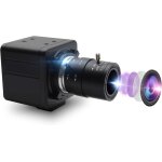 Letnerny - webcam 2 mp 2, 8 - 12 mm avec objectif vario, camra usb hd 1080p 0, 01 lux usb avec faible ...