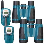 Levenhuk - labzz wtt10 - bleu - pack 2 paires de jumelles et 2 talkie - walkie