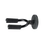 Levy's fghngr - bkbk - stand mural en fer forg� noir avec protections en cuir noires