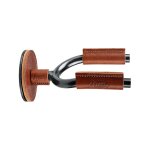 Levy's fghngr - smtn - stand mural en fer forg� smoke avec protections en cuir tan