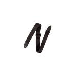 Levy's mpjr - blk - courroie kid pour ukull ou mandoline polypropylne embout cuir - black