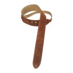 Levy s levy's ms12 - brn - sangle guitare ms12 - daim marron - motifs piqu�s