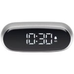Lexon minut mini rveil compact avec cran va lcd pure black, commande tactile, fonction snooze et rtroclair ...