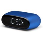 Lexon minut mini rveil compact avec cran va lcd pure black, commande tactile, fonction snooze et rtroclair ...