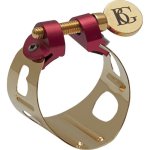 Ligature saxophone alto / clarinette sib bg duo vernie or