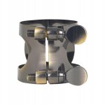 Ligature de saxophone professionnelle avec clip réglable en laiton et bronze Ligature de saxophone professionnelle avec clip réglable en laiton et bronze
