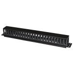 Link lkorg1ul panneau passe - cables 1 unite a cage pour rack avec couve